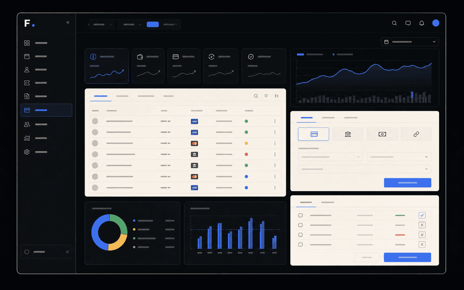 Payments and studio subscriptions Studio interface for reviewing recurring charges, manual payments, subscription status, and financial history